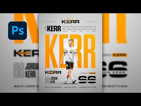10 Text Layout Ideas For Sports Posters | Photoshop Tutorial
