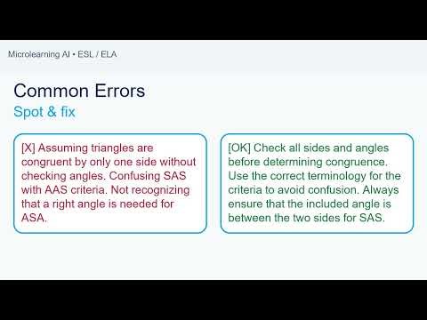 Triangle congruence criteria
