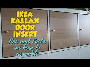 TIPS & TRICKS ON HOW TO ASSEMBLE IKEA KALLAX DOOR INSERT ♧ JnC CORNER