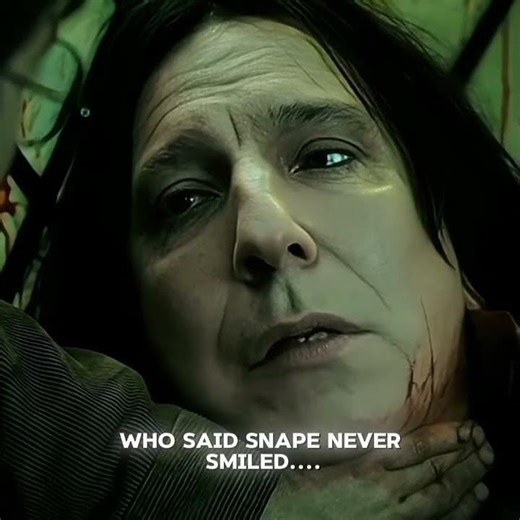 Snape did smiled💔 #harrypotter #severussnape #sad #edit #truth #hp