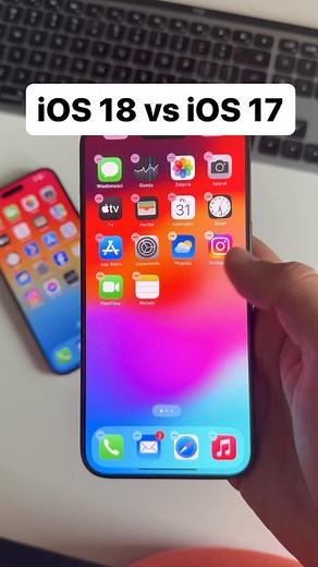 87K views · 153 reactions | iOS 18 vs iOS 17 #apple #ios #ios18 #iphone #iphones | Mateusz Krawczyk | Facebook