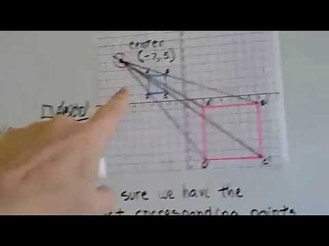 Grade 8 Math #10.1d, Dilations - Find the Center of Dilation