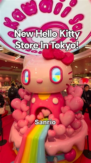 Orbin on Instagram: "The new Sanrio store of Hello Kitty is on Another level 💕💖🇯🇵officially opened in December 2025 and u can find here exclusive Harajuku merchandise and rare items! On the 1 floor you’ll find a pink world filled with Hello Kitty products, DIY keychains, t shirts, and photo spots including a giant Kitty statue! on the 2 floor there is a themed cafe with Special desserts! Located in the famous Takeshita Street"