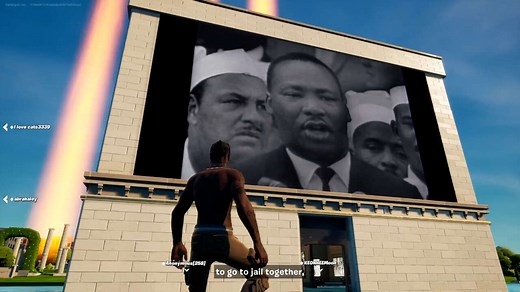 Fortnite March Through Time Martin Luther King Jr Experience Gameplay