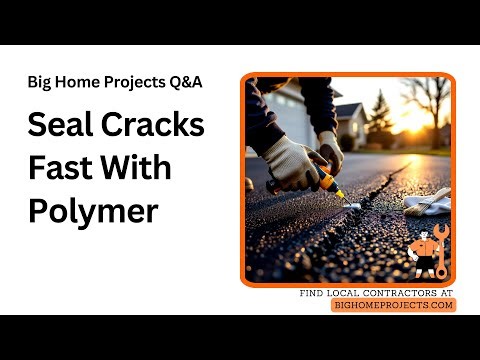 Driveway Crack Seal Pourable Polymer Backer Rod Method