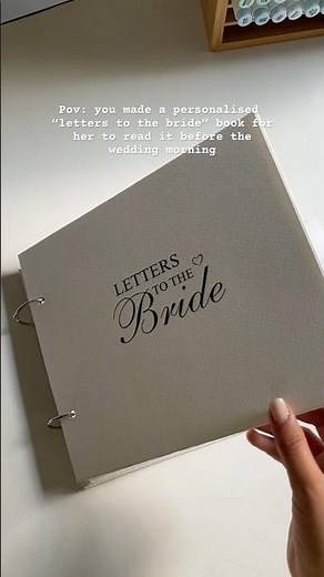 “letters to the bride” book #letter #scrapbook #wedding #bridetobe