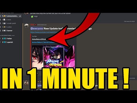 HOW to JOIN ANIME REBORN DISCORD SERVER ✅PC & MOBILE✅