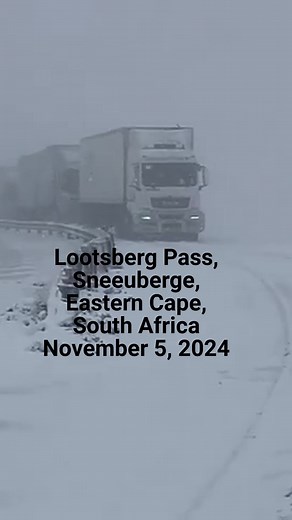 Summer Snowfall in Eastern Cape, South Africa