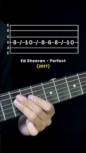 Ed Sheeran Perfect intro Tab #guitartutorial