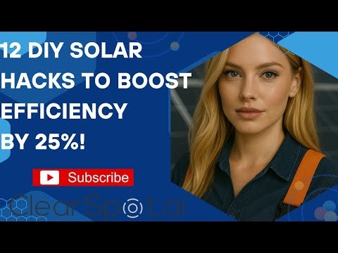 12 DIY Solar Hacks to Boost Efficiency by 25%!