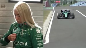 First woman in five years to test drive F1 car