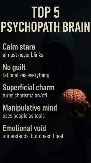 Top 5 Psychopath Brains (Dark Psychology Explained) #facts
