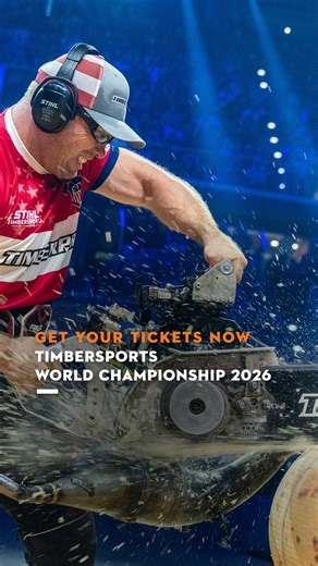 STIHL on Instagram: "The biggest woodchopping stage on the planet hits Stuttgart in 2026. 👊​ If you want to hear the loudest saws in the world, feel the arena shake when the axes hit, and lose yourself in the energy of thousands… this is your chance to grab tickets for next year’s TIMBERSPORTS® World Championship. 😍 ​ If you want to experience world-class woodchopping live - head over to @officialstihltimbersports and lock in your spot.​ #stihltimbersports #STIHL #timbersports #worldchampionsh