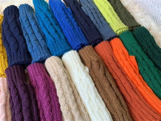 Alpaca Knit Fingerless Gloves: Winter Alpaca Wrist Warmers, Driving Gloves, Dog Walking Mittens, Christmas Gift, Stocking Filler - Etsy UK