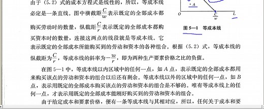 【微观经济学】第五章 成本最小化