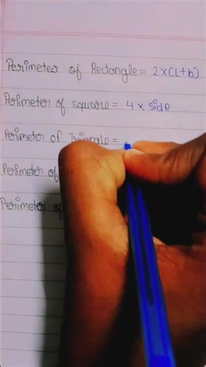 #maths perimeter formulas maths circle triangle parallelogram rectangle square all these formulas