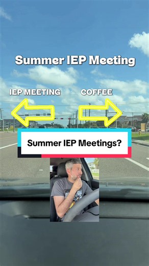 Summer IEP Meetings Canceled: Teachers Choosing Coffee & Beach