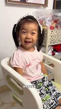 三岁8个月上幼儿园第二周，放学回来很开心～#ི࿆记录人类幼崽成长记 #养娃日常 #上幼儿园的小朋友
