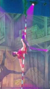 Aerial Pole (Candy Cane) #fypシ゚viral #dance #figureskating #dancer
