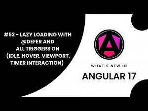 Learn Angular 17 in Arabic | #52 Master Angular: Lazy Loading with @Defer (Part 01)