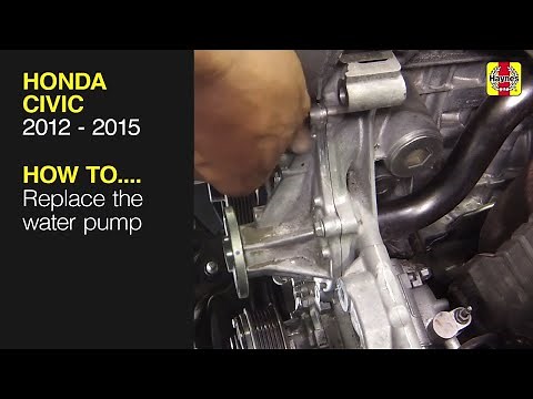 How to Replace the water pump on the Honda Civic 2012 to 2015
