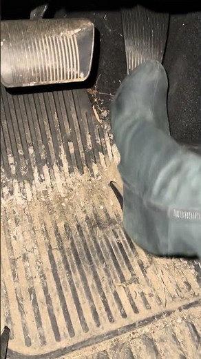 Crossdresser ASMR pedal pumping in grey leather high heel OTK boots #pedalpumping #crossdressing