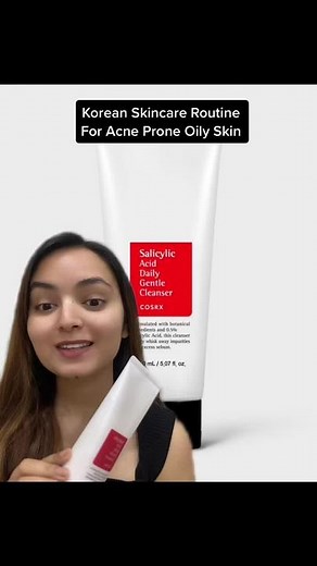 Korean Skincare Routine For Acne Prone Skin✨ #foryourpage #skincare #koreanskincare #koreanproducts #koreanbeautypoint #skintok #skintips #kbeauty #glowingskin #oilyskin #acneprone #acne #pimples #cosrx #boj