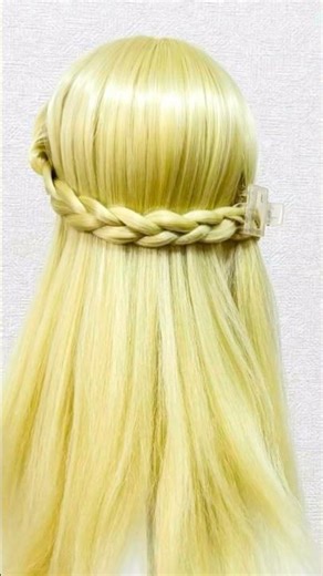 簡単ヘアアレンジ 学校 編み込み アナ風 School Braid Hairstyle Anna #簡単ヘアアレンジ #backtoschool #shorts #short