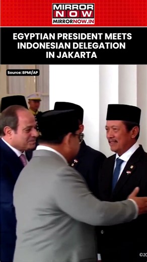 Egyptian President Abdel Fattah El-Sisi Meets Indonesian Delegation In Jakarta | Watch #shorts