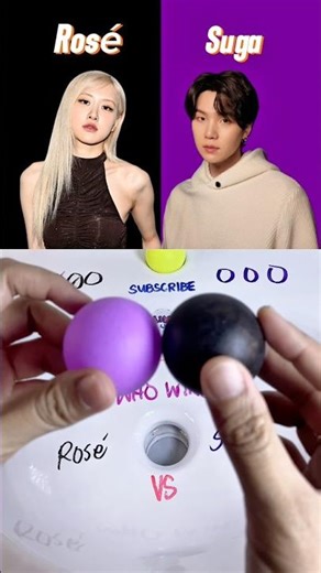 ➡️⚫️ ROSÉ vs SUGA 🟣⬅️ Soul vs Flow 🎶 Who wins this battle?! #shorts #rosé #suga
