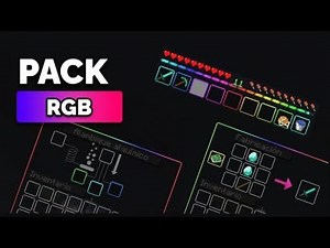 Minecraft Bedrock Edition RGB GUI Textures pack MCPE 1.21+