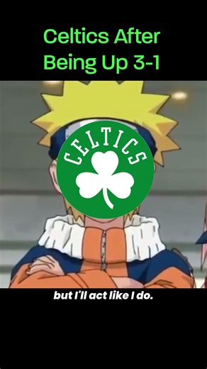 Celtics up 3-1 vs 76ers down 3-1 (Anime Edition) #shorts #basketball #nba