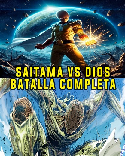 Saitama vs God, La Batalla Completa, One Punch Man 🤯🔥 | Momento Anime