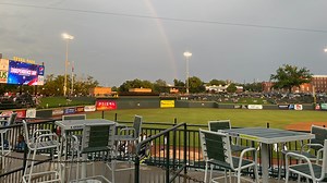 An All-American night at the ball park with fireworks and Fireflies