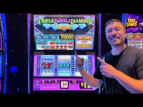 Triple Double Diamond Slot Session! 💰 🎰 Can We Get the FREE GAMES BONUS?!