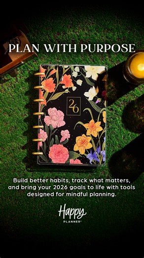Make 2026 the year you focus on what matters. 🌟 Stay inspired and on track with planning essentials made for your goals. | The Happy Planner