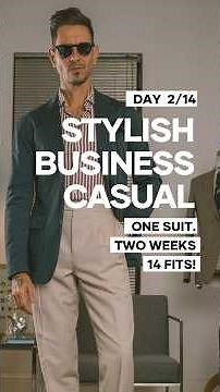 How to Style Suit Trousers for business casual - DAY 2/14 - 1 Suit 2 Week Challenge