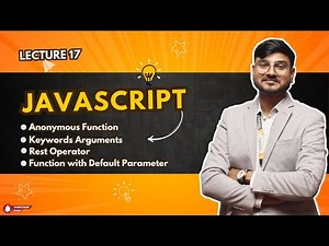 Anonymous function in JavaScript, arrow function in ES6, rest operator in ES6 ,Function in Js,Day 17