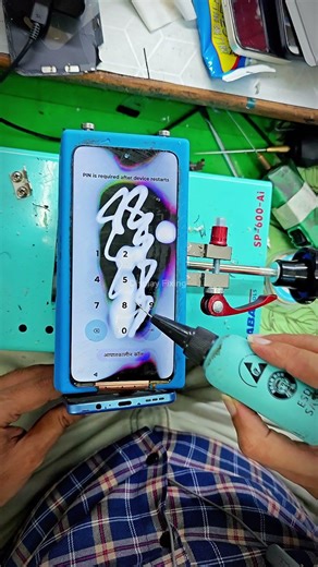 lcd Display Heating Black Spots Cleaning #shortsfeed #smartphone #automobile #viral #repair #tech