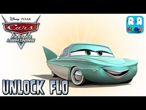 Cars: Fast as Lightning - Unlock Flo & Flo's Track - Gameplay Video