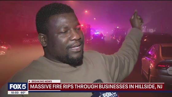 Auto body shop ‘explosion’ fire in Hillside, NJ rips through multiple businesses: Residents react