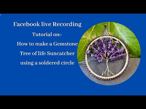 How to make a Gemstone tree of life suncatcher