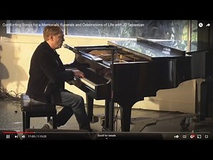 Comforting Songs for a Memorials, Funerals and Celebrations of Life with JD Sebastian
