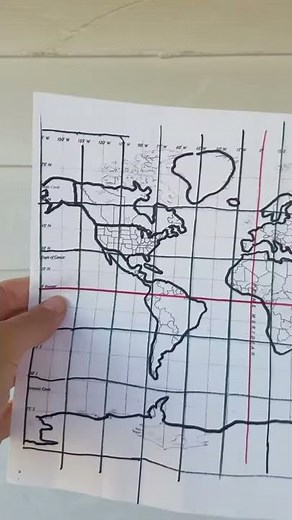 Folding and labeling a map step 1
