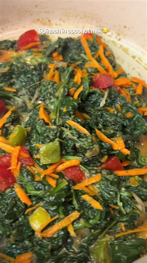 Delicious Spinach in Coconut Milk Recipe