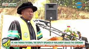 Taking you back to the 2nd graduation ceremony of the University of Saint Joseph Mbarara. Part of the VC's speech. | EYIT TV