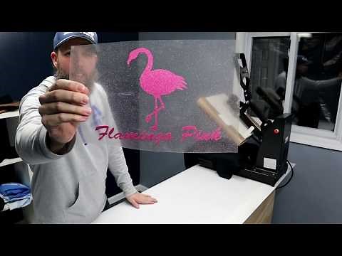 How to press Siser Glitter Heat Transfer Vinyl