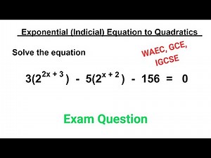 How to Solve Exponential Equations That Lead to Quadratic | Step-by-Step Tutorial