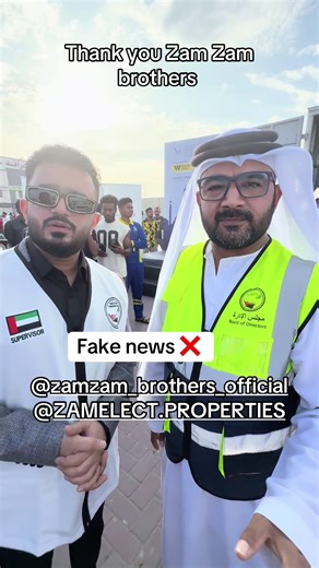 Grateful for Zam Zam Brothers' Support in Dubai