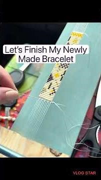 Bead Loom Tutorials For Beginners; Finishing A Newly Made Bracelet Part 1! #beadwork #beadloom